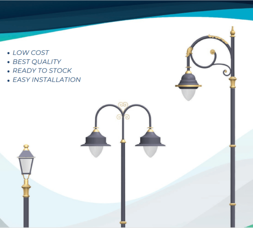 banner designed poles